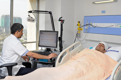 Sleep study room at DMRC